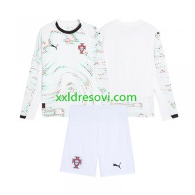 Portugal Gostujući Dječji Nogometni Dres 2025 Dugim Rukavima